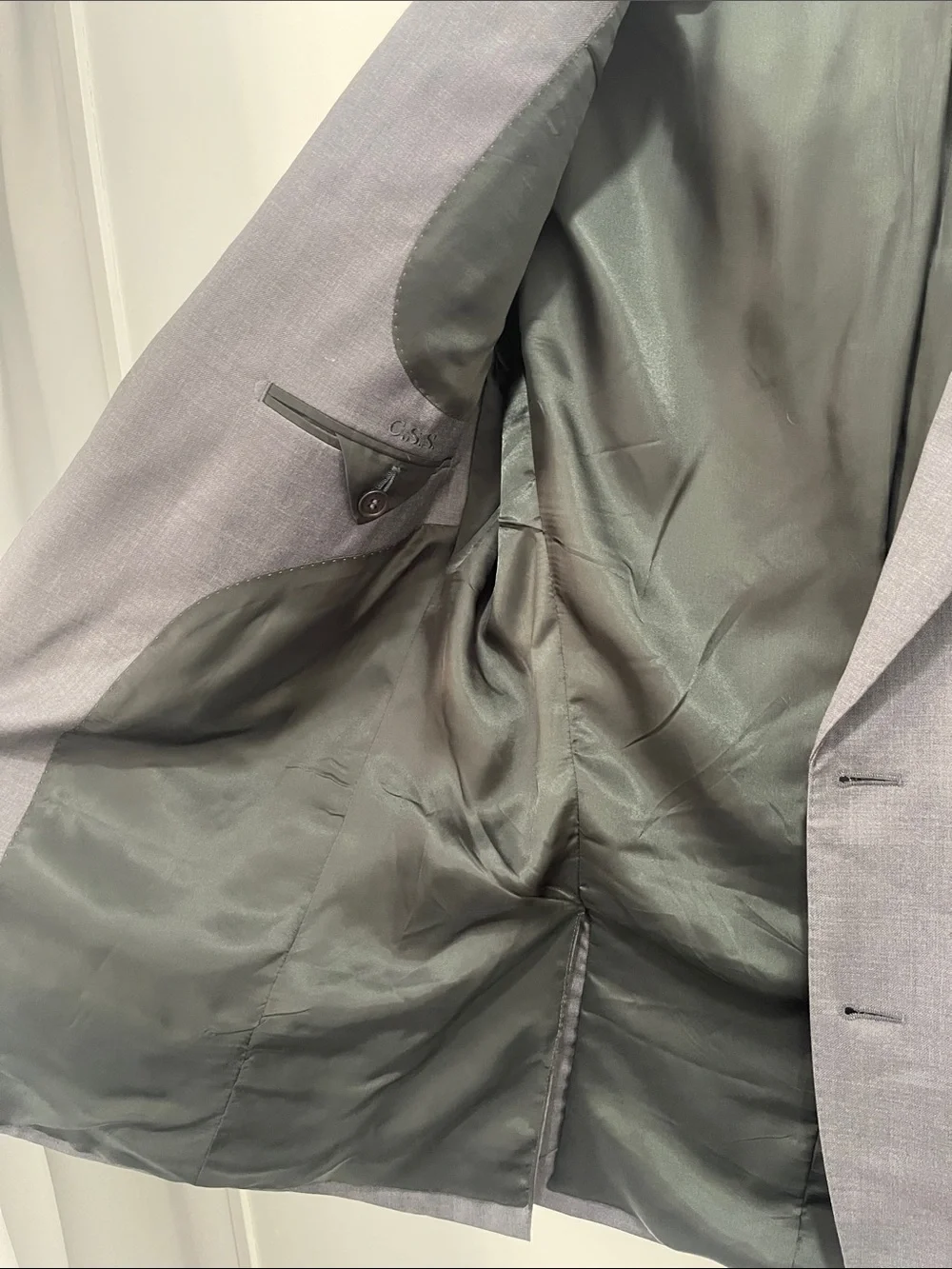 The Tailory NYC Custom Classic Men's Gray Two-Button Suit Jacket
